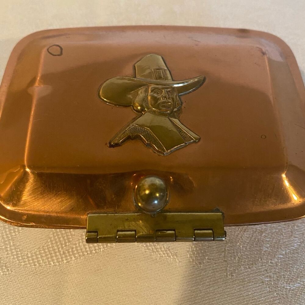 Copper/Brass Mid Century “Silent Butlers” or personal Ash Tray.